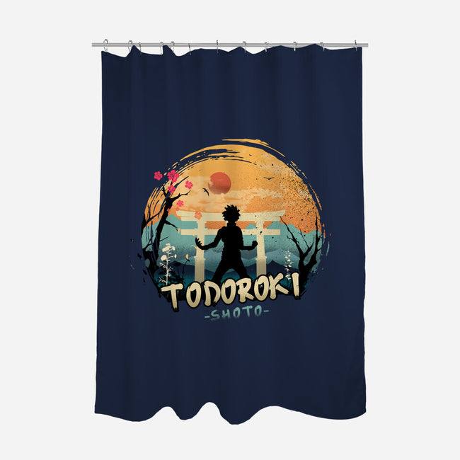 Shoto Todoroki-none polyester shower curtain-hirolabs
