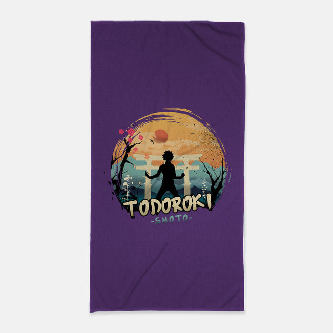 Shoto Todoroki-none beach towel-hirolabs