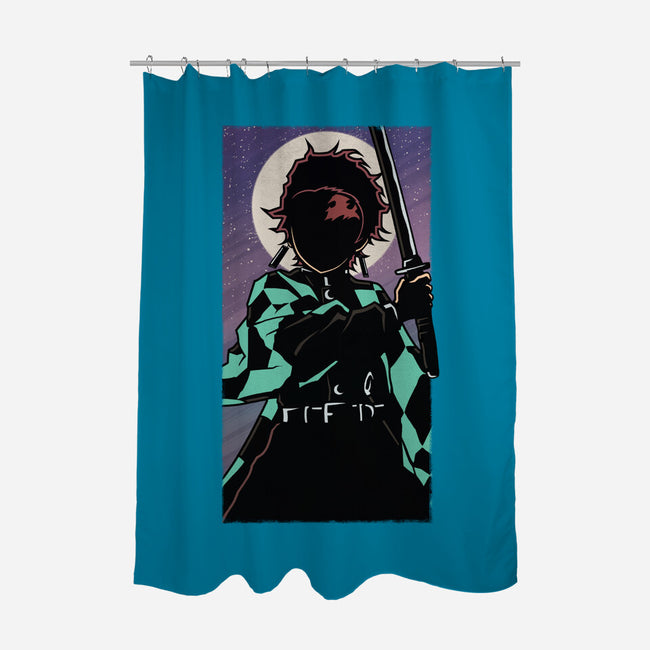 The Brother Slayer-none polyester shower curtain-danielmorris1993