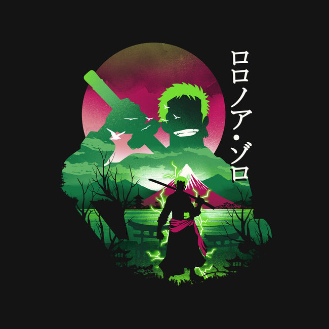 Zoro Landscape-womens v-neck tee-dandingeroz