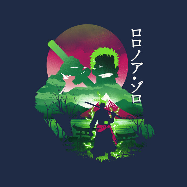 Zoro Landscape-womens fitted tee-dandingeroz