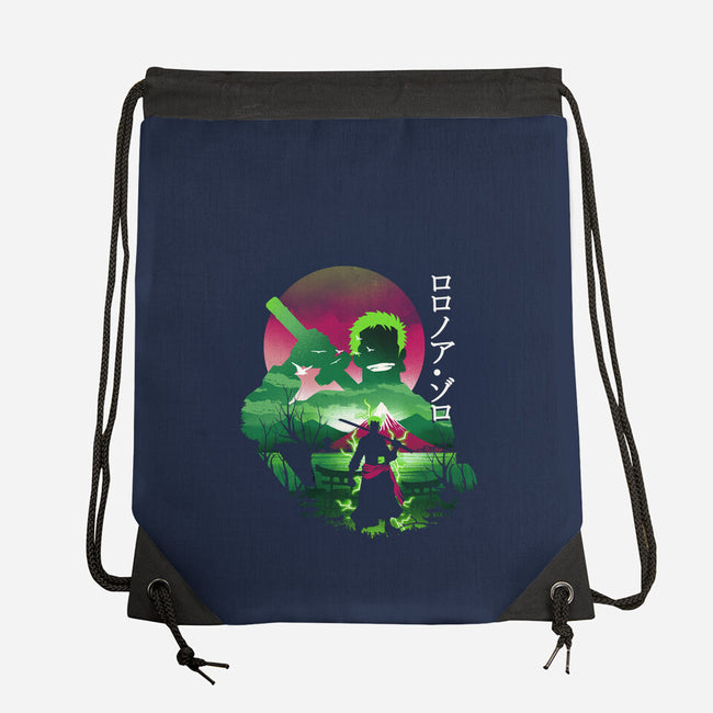 Zoro Landscape-none drawstring bag-dandingeroz