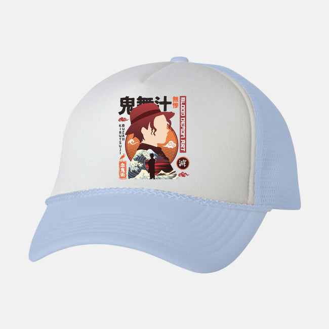 Blood Demon Art-unisex trucker hat-hirolabs