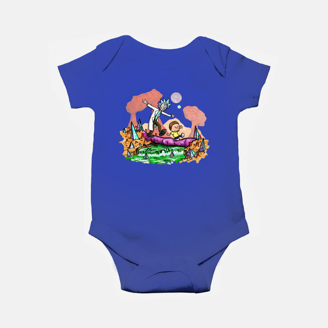 Look Morty!-baby basic onesie-NightWolf Studios