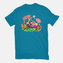 Look Morty!-womens fitted tee-NightWolf Studios