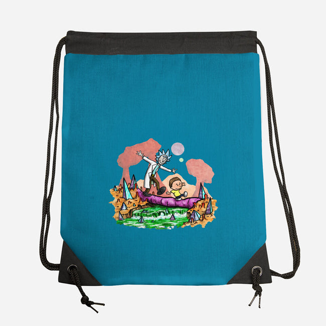 Look Morty!-none drawstring bag-NightWolf Studios