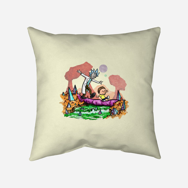 Look Morty!-none non-removable cover w insert throw pillow-NightWolf Studios