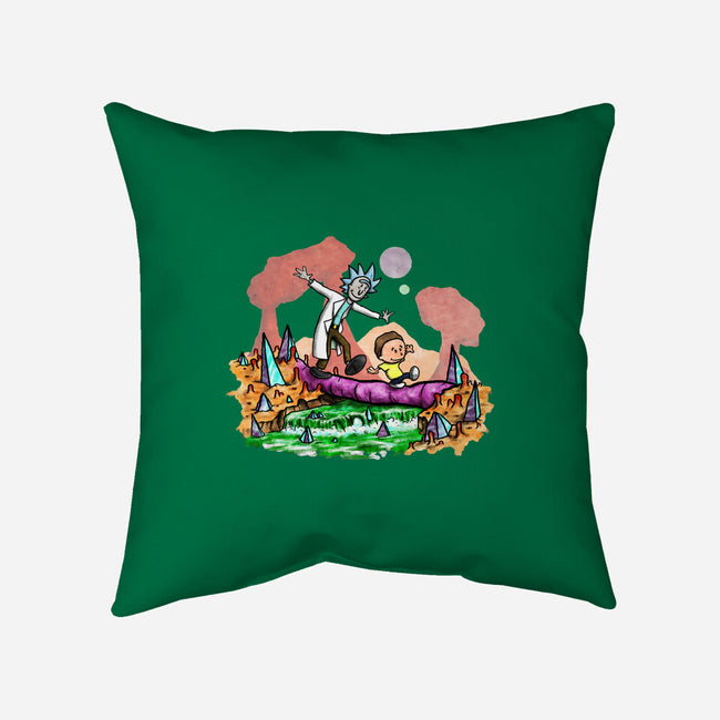 Look Morty!-none removable cover w insert throw pillow-NightWolf Studios