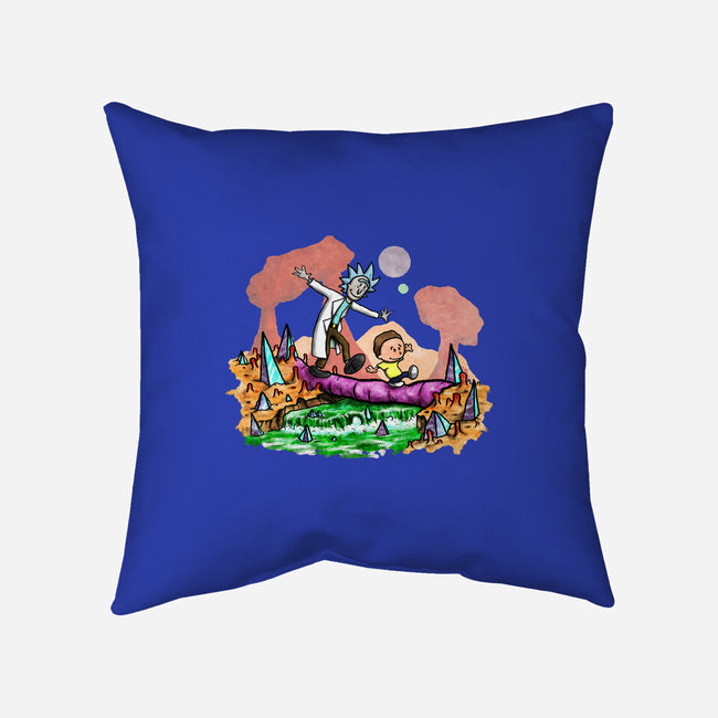 Look Morty!-none removable cover w insert throw pillow-NightWolf Studios