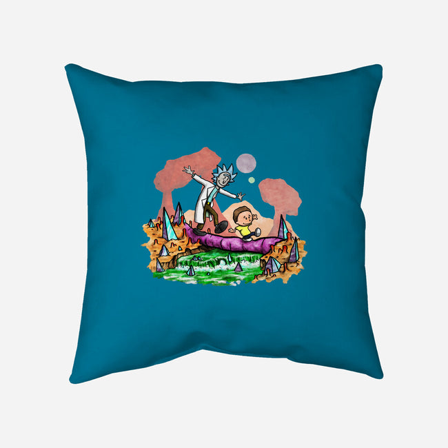 Look Morty!-none removable cover w insert throw pillow-NightWolf Studios