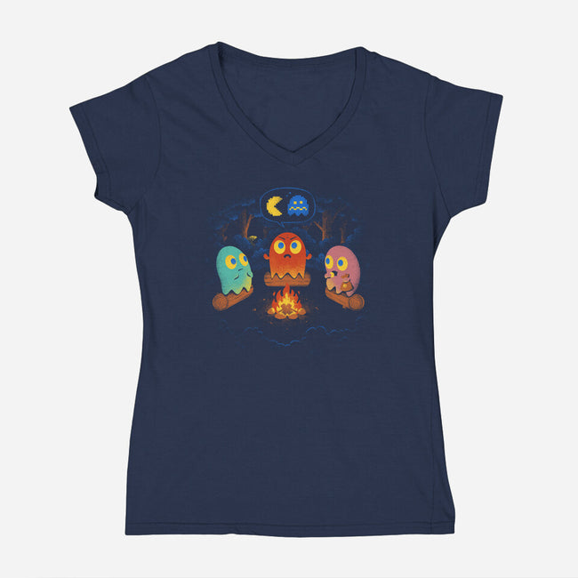 Ghost Stories-womens v-neck tee-spiritgreen