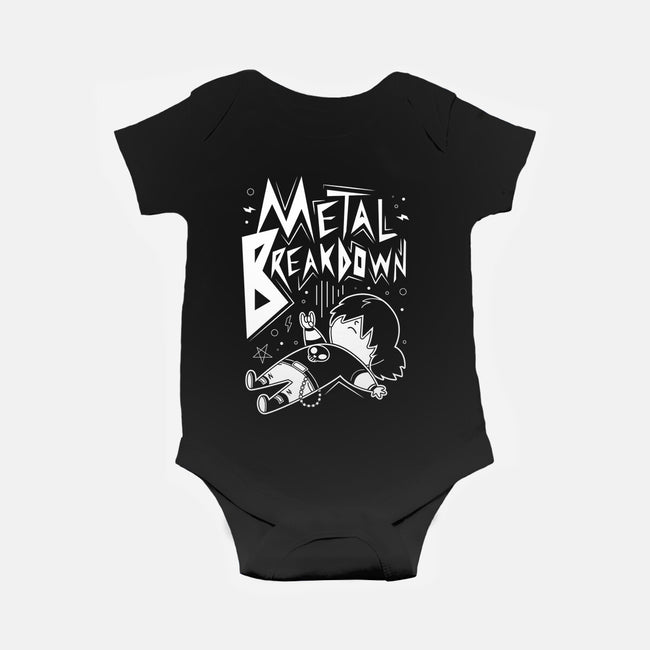 Metal Breakdown-baby basic onesie-Domii