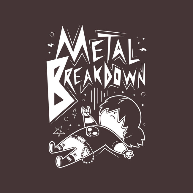 Metal Breakdown-unisex zip-up sweatshirt-Domii