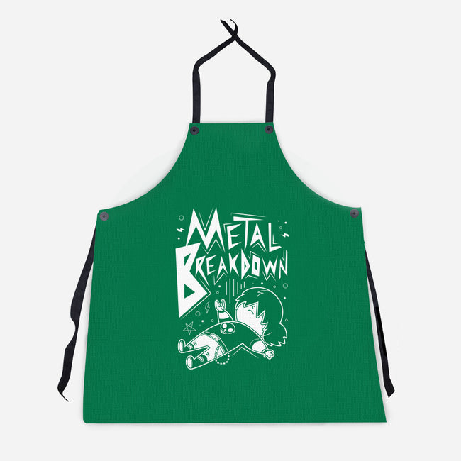 Metal Breakdown-unisex kitchen apron-Domii