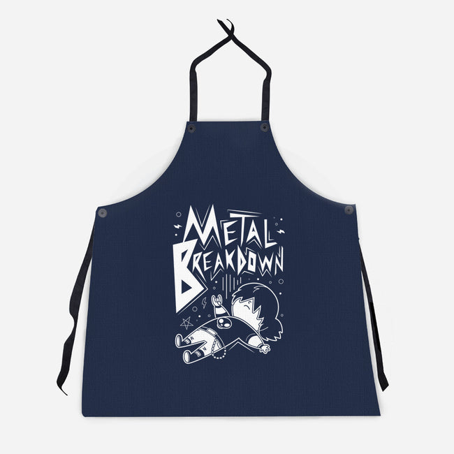 Metal Breakdown-unisex kitchen apron-Domii