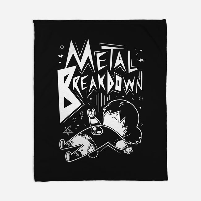 Metal Breakdown-none fleece blanket-Domii