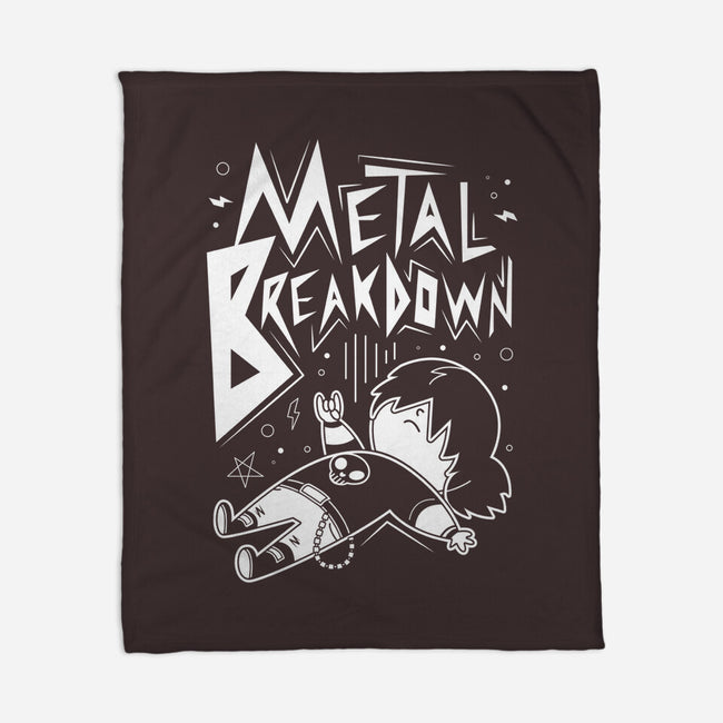 Metal Breakdown-none fleece blanket-Domii