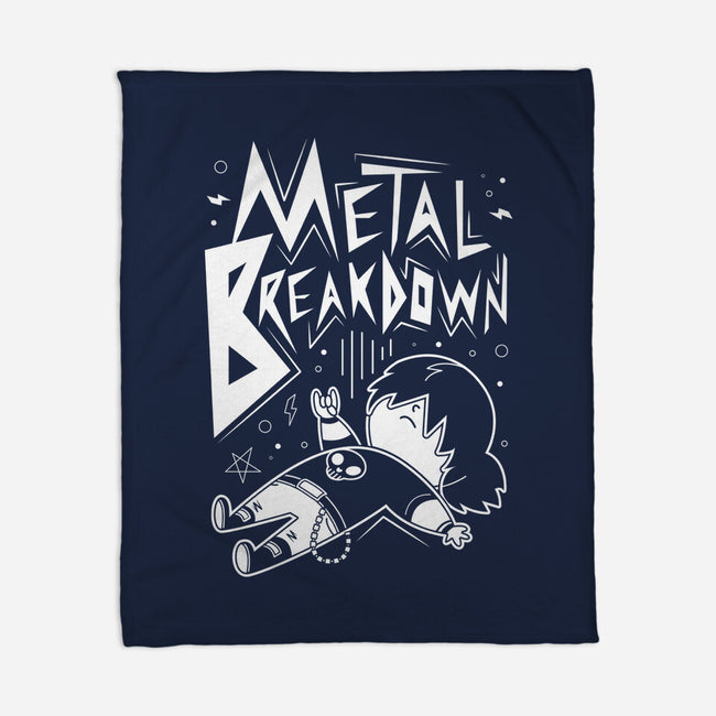 Metal Breakdown-none fleece blanket-Domii