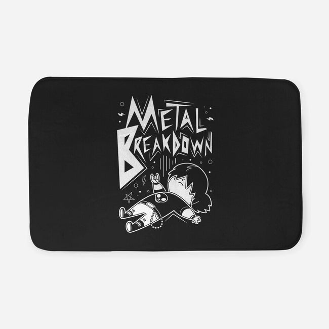 Metal Breakdown-none memory foam bath mat-Domii