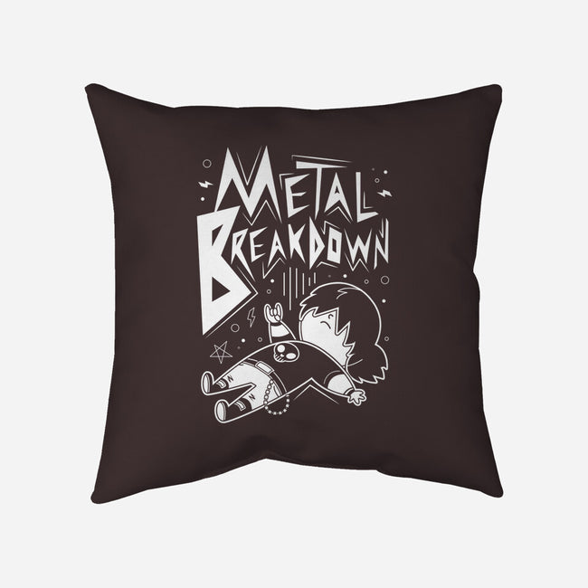 Metal Breakdown-none non-removable cover w insert throw pillow-Domii