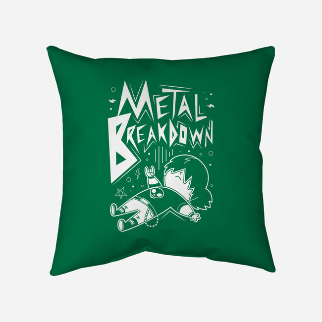 Metal Breakdown-none non-removable cover w insert throw pillow-Domii