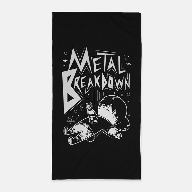 Metal Breakdown-none beach towel-Domii