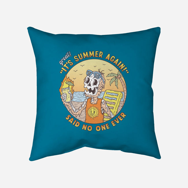 Summer Again!-none removable cover throw pillow-Firebrander