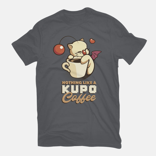 Nothing Like A Kup-O-Coffee-womens basic tee-Sergester