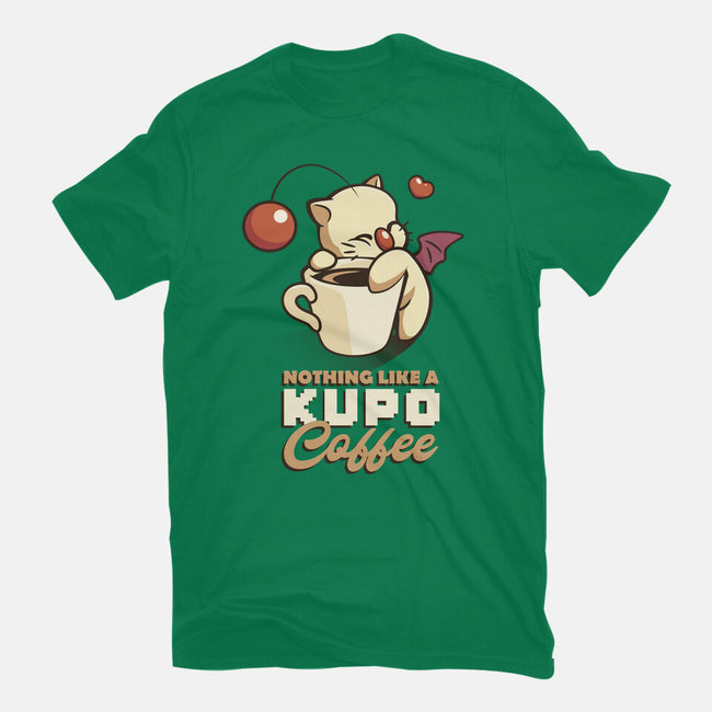 Nothing Like A Kup-O-Coffee-womens basic tee-Sergester