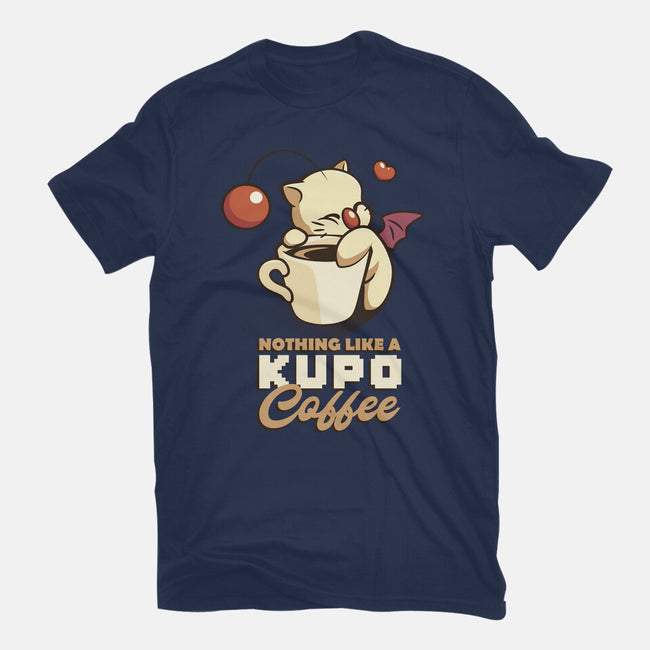 Nothing Like A Kup-O-Coffee-womens basic tee-Sergester