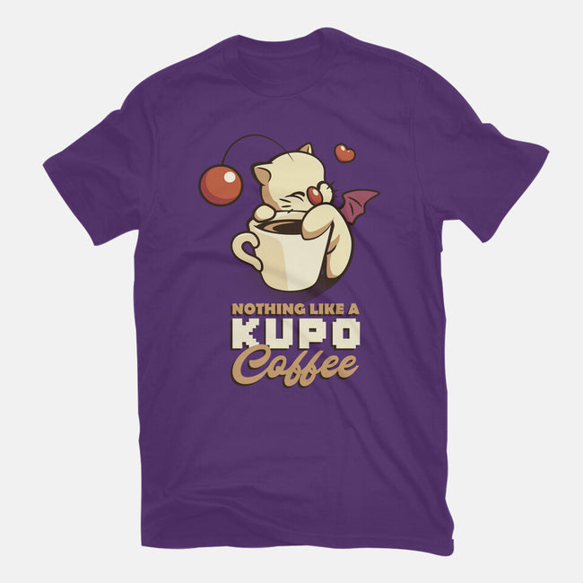 Nothing Like A Kup-O-Coffee-womens basic tee-Sergester