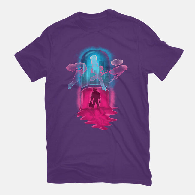 Neo-Tokyo Pill-womens fitted tee-Wookie Mike