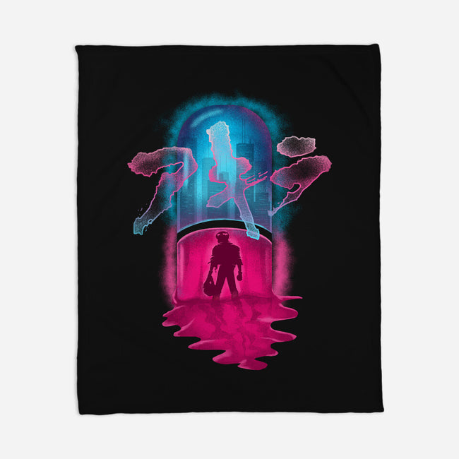 Neo-Tokyo Pill-none fleece blanket-Wookie Mike