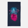 Neo-Tokyo Pill-none beach towel-Wookie Mike