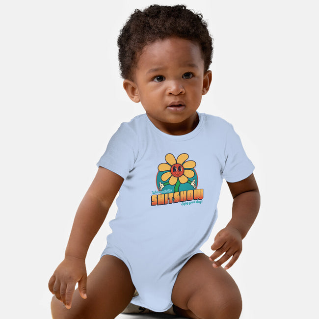 Welcome To The Shitshow!-baby basic onesie-RoboMega