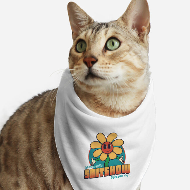 Welcome To The Shitshow!-cat bandana pet collar-RoboMega