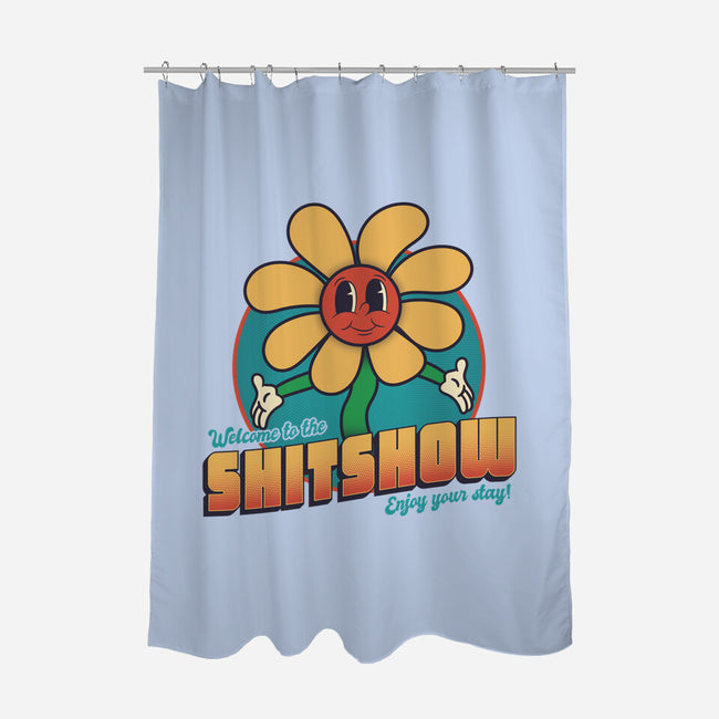 Welcome To The Shitshow!-none polyester shower curtain-RoboMega