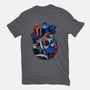 Earthworm Groovy!-womens fitted tee-Bruno Mota