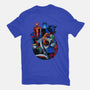 Earthworm Groovy!-womens fitted tee-Bruno Mota