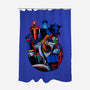 Earthworm Groovy!-none polyester shower curtain-Bruno Mota