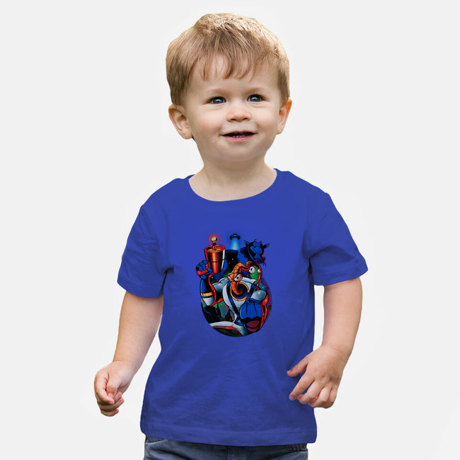 Earthworm Groovy!-baby basic tee-Bruno Mota