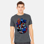 Earthworm Groovy!-mens heavyweight tee-Bruno Mota