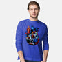 Earthworm Groovy!-mens long sleeved tee-Bruno Mota