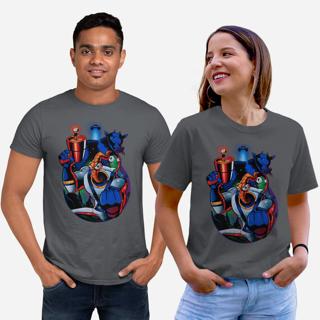 Earthworm Groovy!-unisex basic tee-Bruno Mota