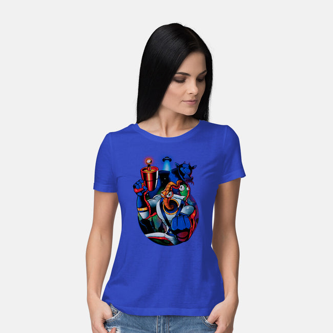 Earthworm Groovy!-womens basic tee-Bruno Mota