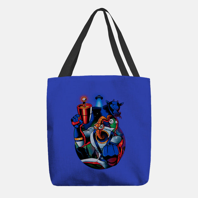 Earthworm Groovy!-none basic tote-Bruno Mota