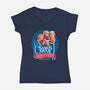 The Better Zebes Beer-womens v-neck tee-evilzac