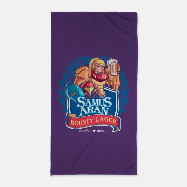 The Better Zebes Beer-none beach towel-evilzac