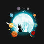 Moon Cat Planets-none glossy sticker-Vallina84