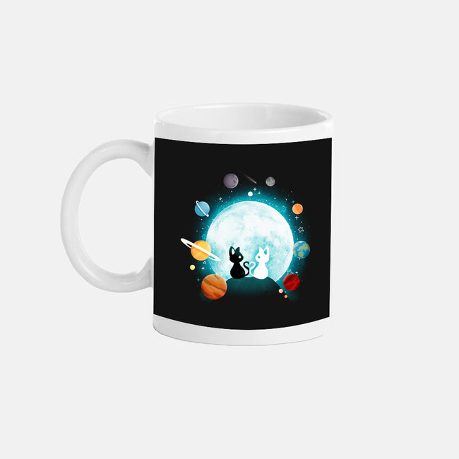 Moon Cat Planets-none glossy mug-Vallina84
